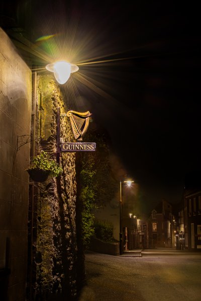 Guinness street lamp